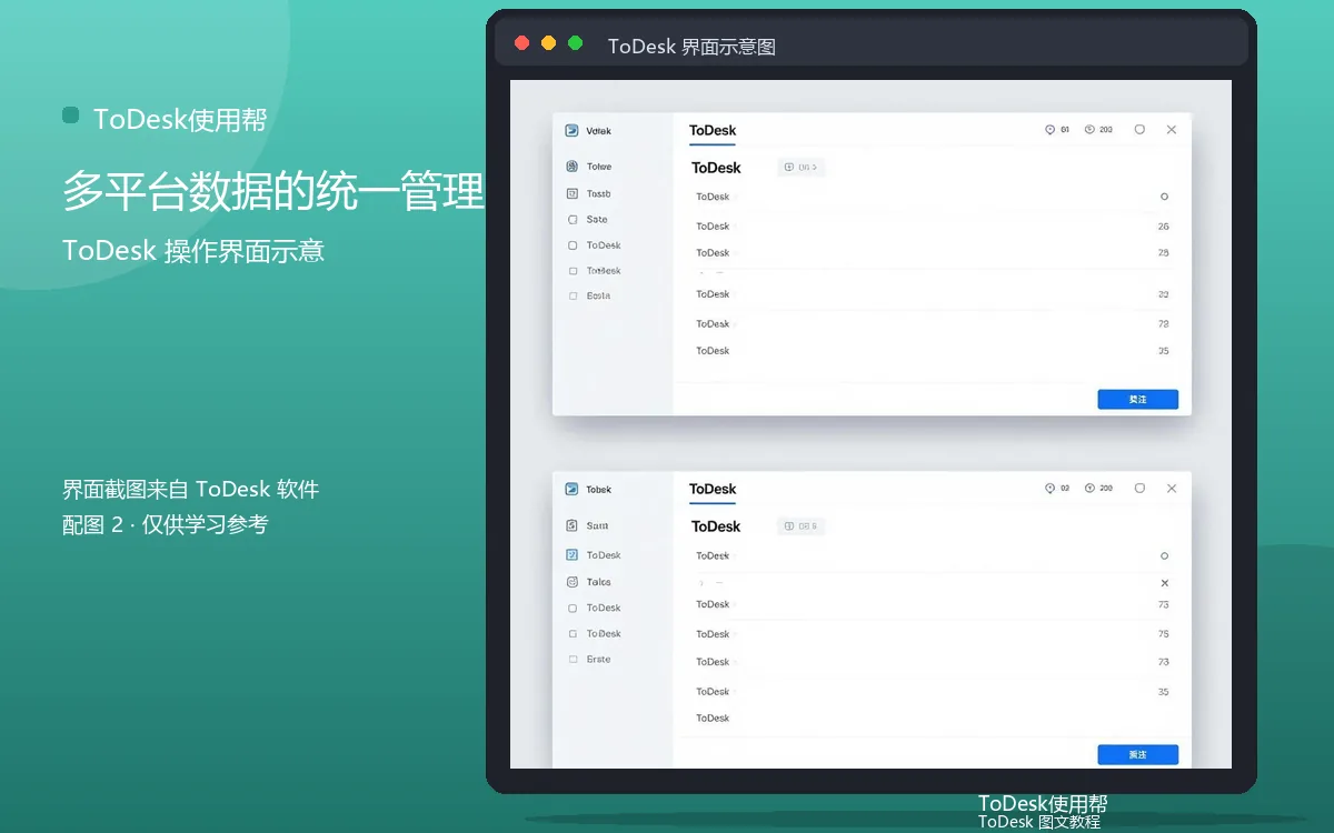 多平台数据的统一管理界面示意图(配图2)