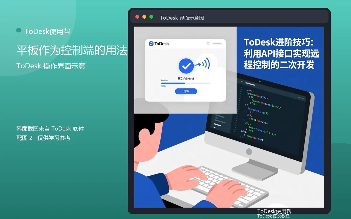 平板作为控制端的用法界面示意图(配图2)