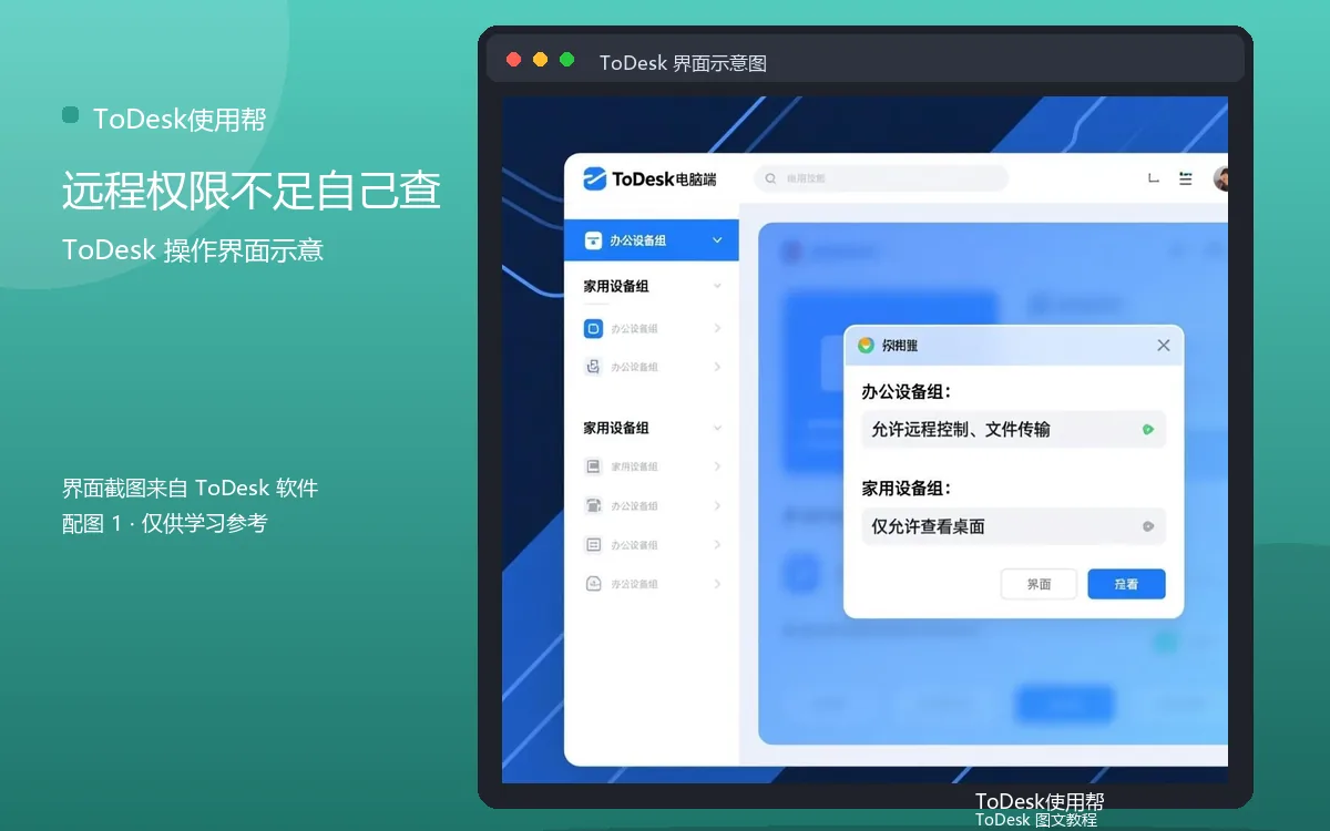 远程权限不足自己查界面示意图(配图1)