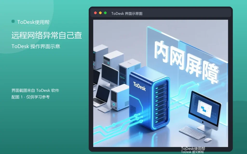 ToDesk网络问题自助：远程网络异常自己查配图