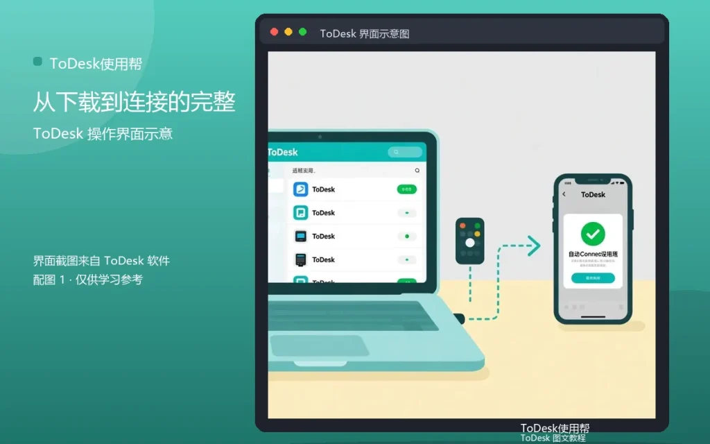 ToDesk新手教程：从下载到连接的完整流程配图