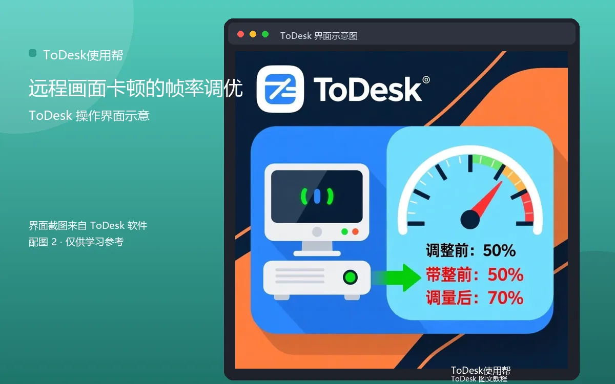 远程画面卡顿的帧率调优界面示意图(配图2)