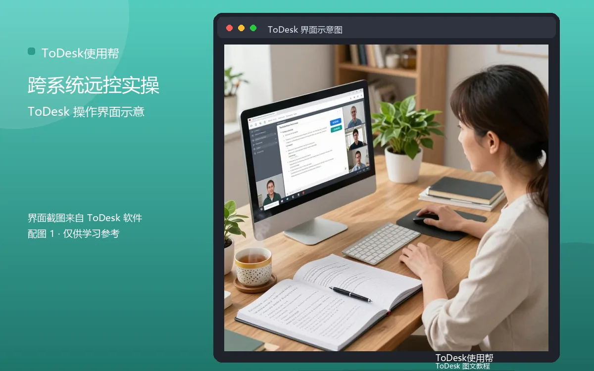 跨系统远控实操界面示意图（配图1）