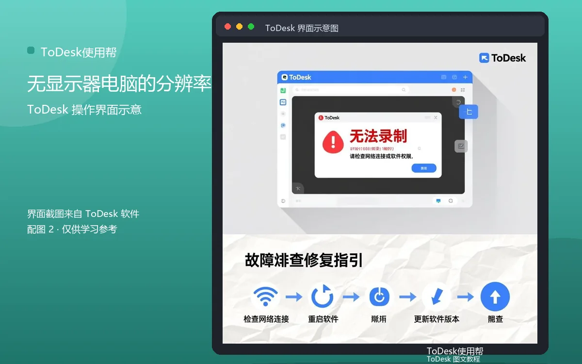 无显示器电脑的分辨率界面示意图（配图2）