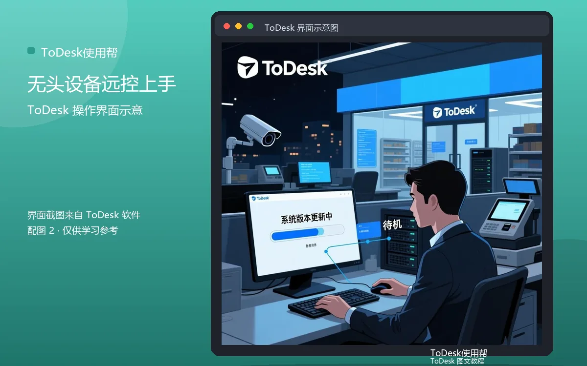 无头设备远控上手界面示意图(配图2)