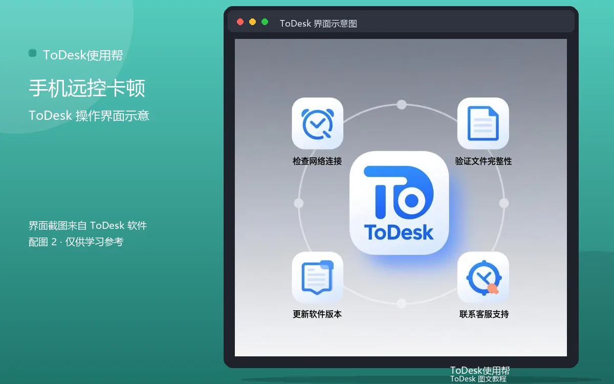 手机远控卡顿界面示意图（配图2）